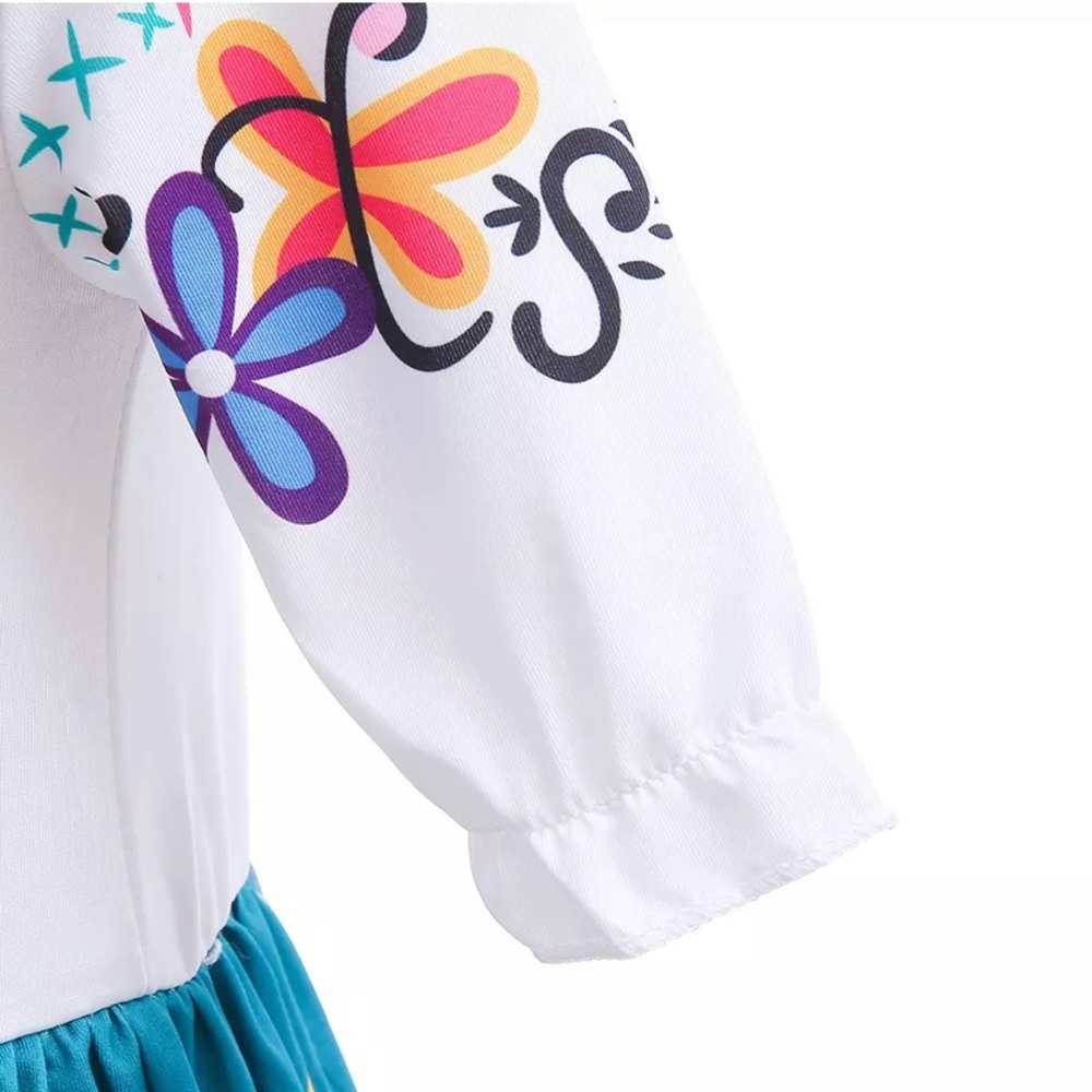 Encanto Mirabel Floral Costume Dress 5077 - Picture 7 of 9